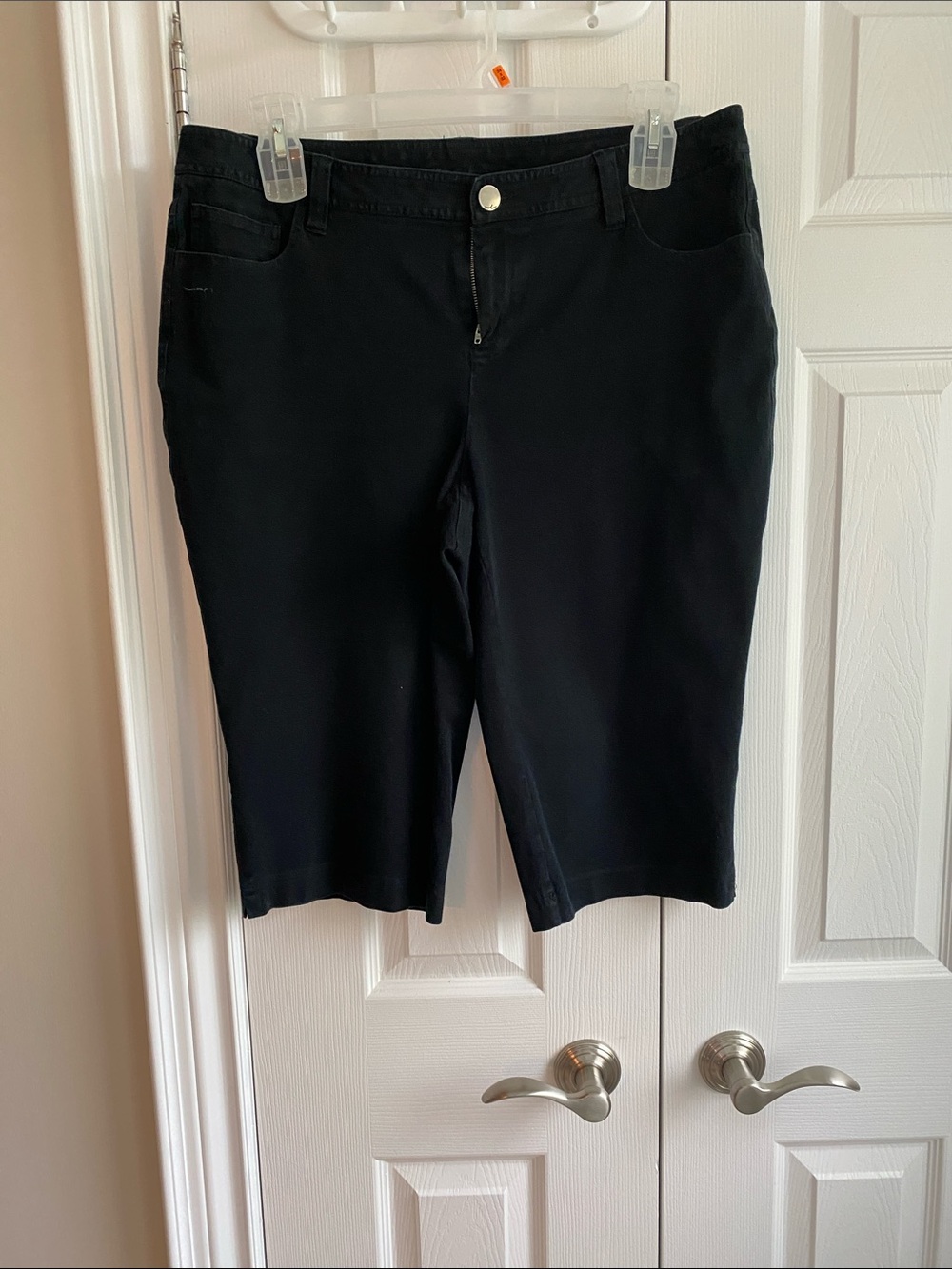 INC International Concepts Black Jean Shorts